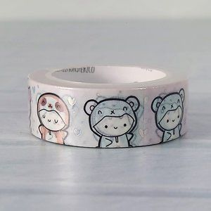 Rainbow Animal Emotis 2.0 15mm Washi Tape | TheCoffeeMonsterzCo TCMC